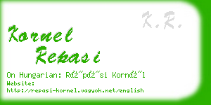 kornel repasi business card